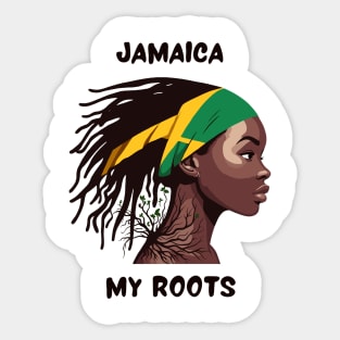 Jamaica My Roots Sticker